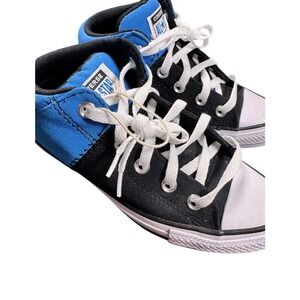 Converse All Star High Top Sneakers Black Blue Kids US 4 Youth Canvas Shoes